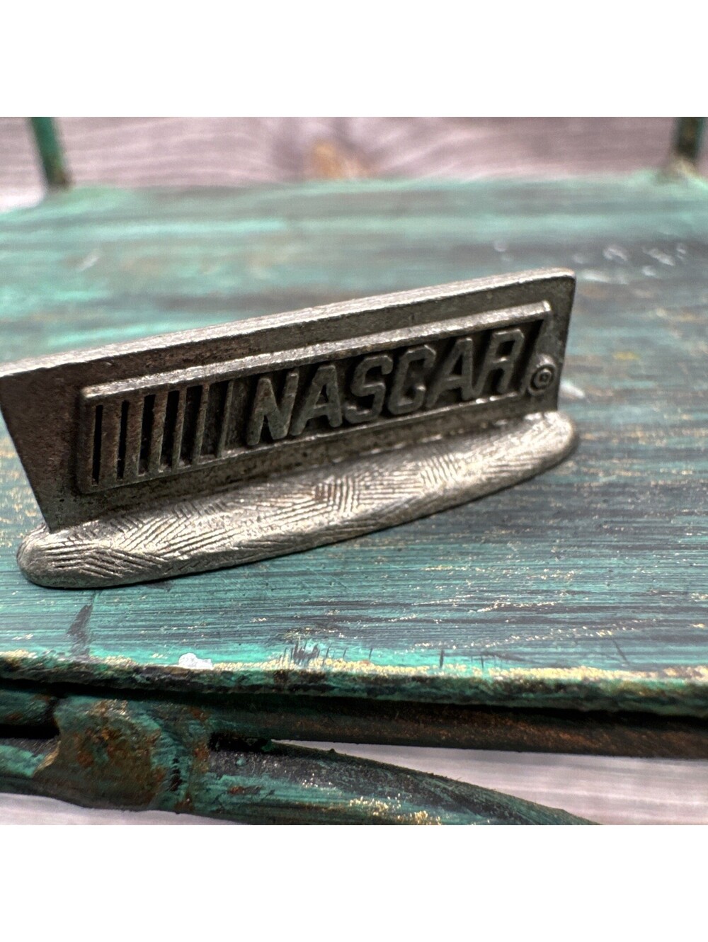 1997 NASCAR Opoly - Replacement Metal Token NASCAR sign Vintage